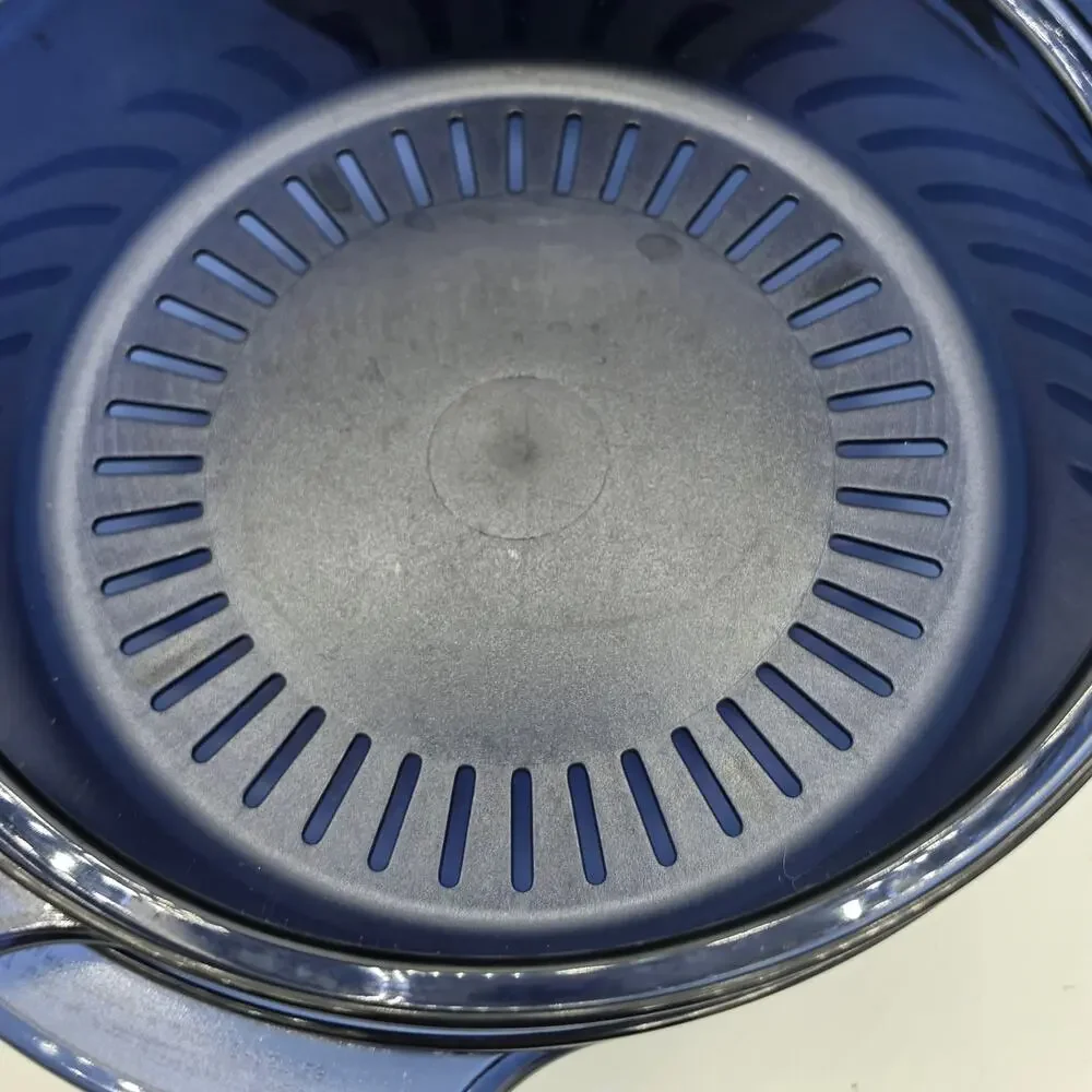 Tupperware Tupperwave Microwave Stack Cooker Steamer 3-Piece Set Blue